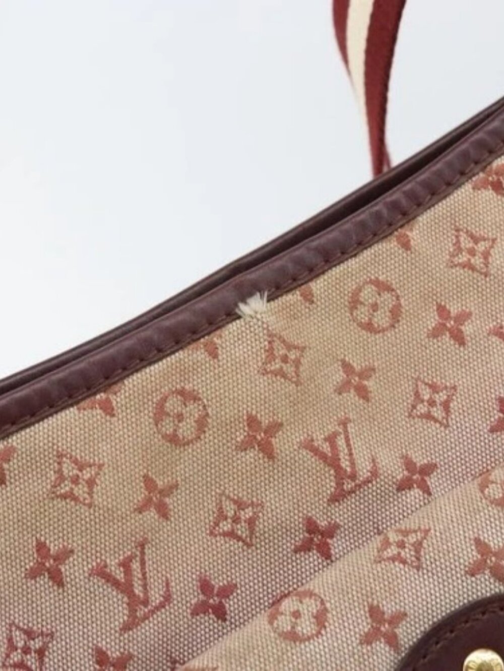 LOUIS VUITTON Monogram Mini Besace Mary Kate Shoulder Bag Red M92321 Auth BA9879 - Picture 8 of 16